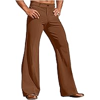 RUMAOZIA Men's Corduroy Bootcut Flared Trousers - 70s